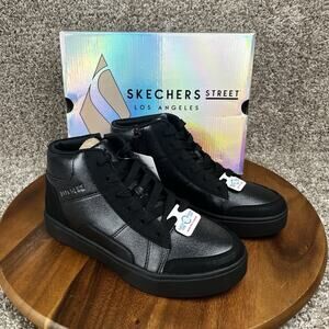 Skechers Eden LX Sleek Style Kids Size 6 Shoes Sneakers Black Girls Easy On